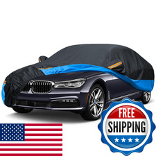 Car Cover Waterproof All Weather Outdoor Windproof Dustproof UV Protection Fit S