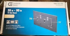 New Commercial Electric Fixed TV Wall Mount for 26 in. - 90 in. TVs Free Shippin