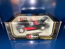 Bburago Burago Chevrolet Corvette schwarz Cabrio 1:18