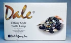NEW - Dale Tiffany Turtle Stained Glass Lamp Vintage Bronze Table Light