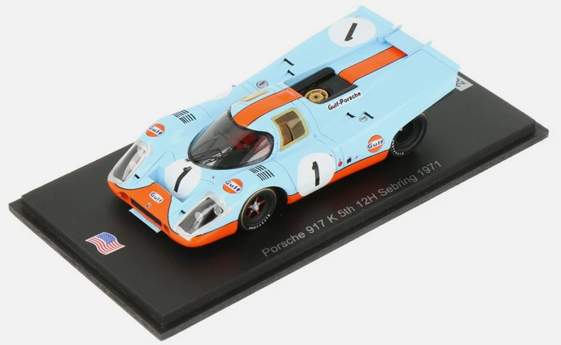 SPARK - PORSCHE 917K #1 5° 12H Sebring 1971 J.SIFFERT-D.BELL - 1/43 - SPAUS344 - Immagine 2 di 4