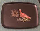 Vintage Couroc Of Monterey Tray *Turkey* Excellent Condition, 12 1/2” X 9 1/2”