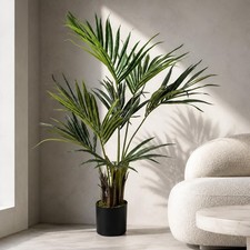 Artificial Kentia Palm Tree 130cm Green Realistic Faux Indoor Home Office Decor