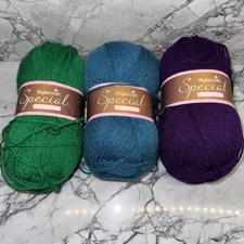 Stylecraft Special DK Yarn Green Emperor Purple Petrol Blue Lot NEW Jewel Tones