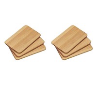 Kesper FrüHstüCksbrettchen 6Er Pack Buchenholz Fsc-Zertifiziert