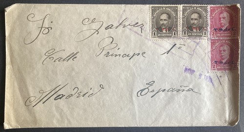 C108 HONDURAS COVER ARRIVAL BACK SIDE.
