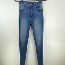 KanCan Women 3 25 Skinny Jeans Denim Mid Rise Dark Wash Stretch Blue 28  Inseam