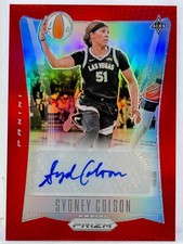 Sydney Colson 2024 Panini Prizm WNBA Throwback Auto Red #72/99 Aces