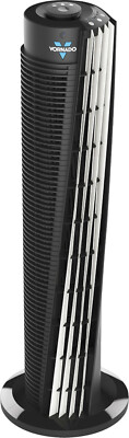 Vornado 143 Whole Room Air Circulator 29'' Tower Fan 3-Speed w/ Remote Black