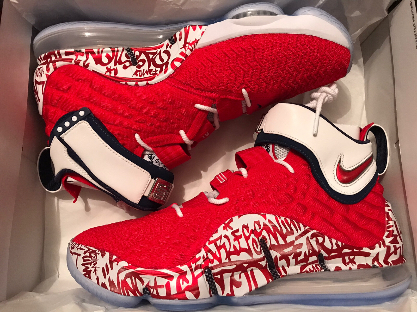 lebron graffiti red