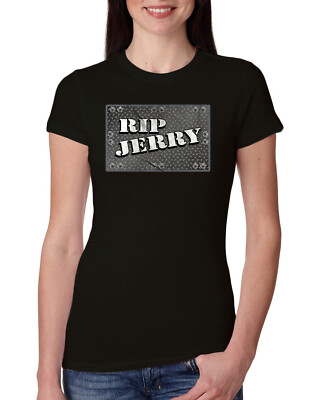 RIP Jerry Springer 90s Celebrity TV Radio Talk Show Host Women Slim Fit Tee