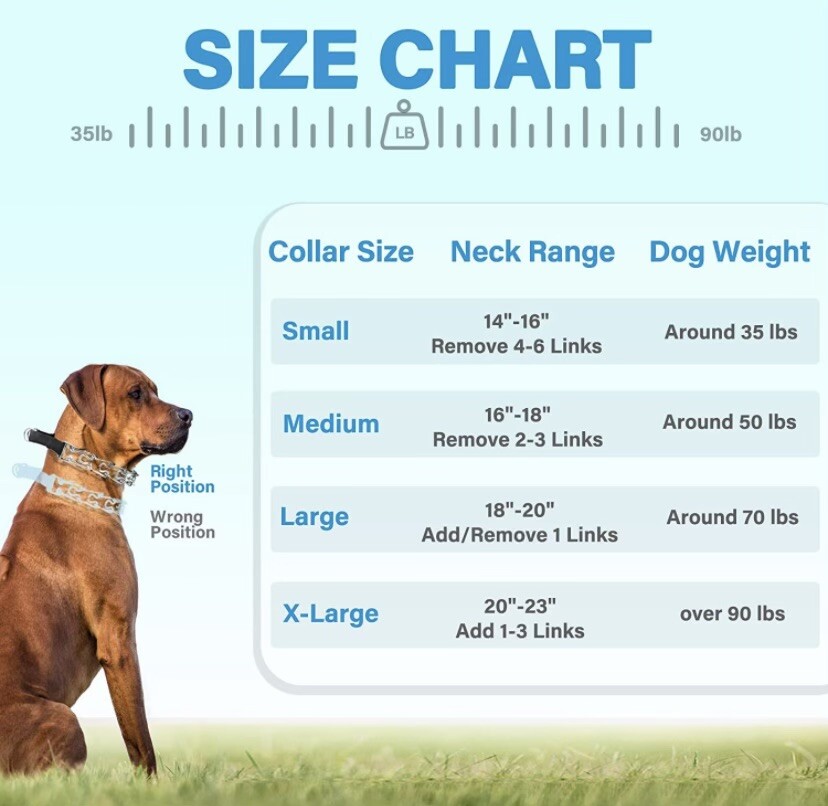 Supet Dog Prong Collar Adjustable Pinch Training Collar Quick Release