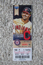 CLEVELAND INDIANS VS WASHINGTON NATIONALS 6/14/2013 FULL TICKET ~ NICK SWISHER