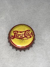 Vintage Early Pepsi-Cola Btl Cap Yellow & Red Logo