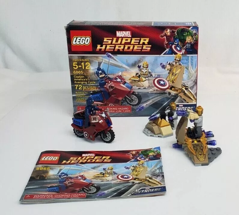 Lego Super Heroes CAPTAIN AMERICA&#039;S AVENGING CYCLE COMPLETE BOX 673419168434 | eBay