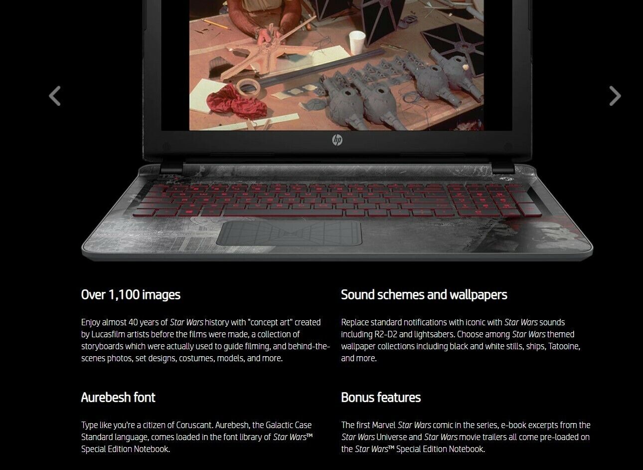 HP Star Wars Special Edition Laptop 15.6