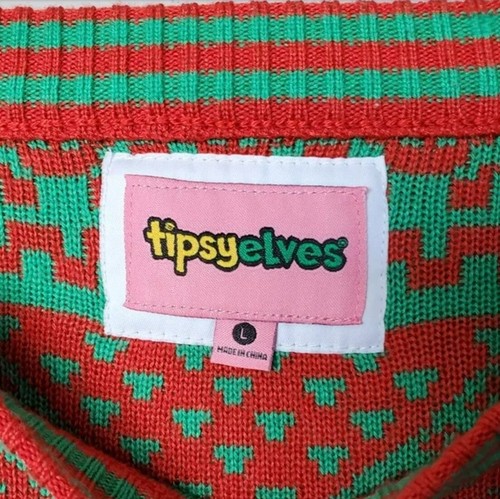 Tipsy Elves Men's XL Acrylic Christmas Sweater – Bottle Opener Star Design - Picture 2 of 7