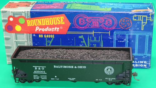 Tolva de desplazamiento Roundhouse - Baltimore y Ohio - 40' con carga #435001 | Zustand: New