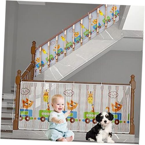Garde de rampe pour bébé, 31,5'' X 120' 31,5" de haut, 120" de large (approx. 79 cm x 300 cm) - Photo 1/7