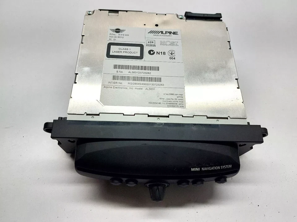 MINI COUNTRYMAN R60 2013 ALPINE MINI NAVIGATION SYSTEM HEAD UNIT 9319433 - Image 3 of 4