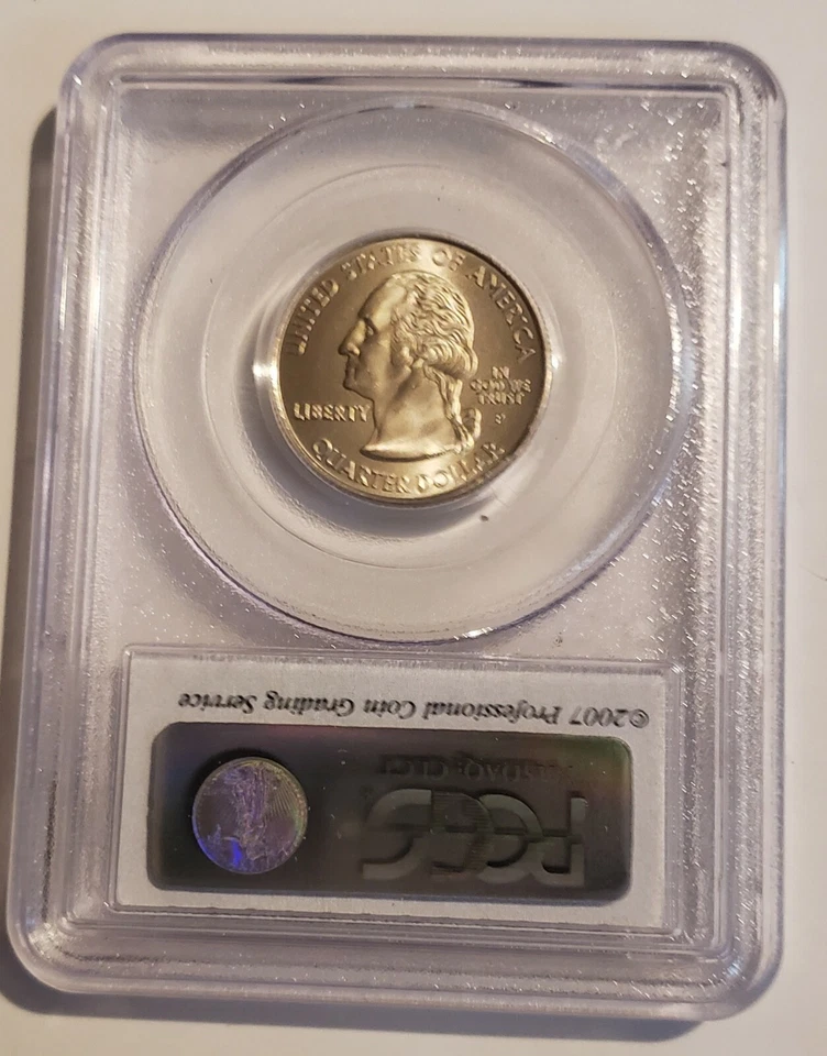 2009 P Guam Quarter PCGS MS 69 Satin Finish Mac Sticker - Image 2 of 2