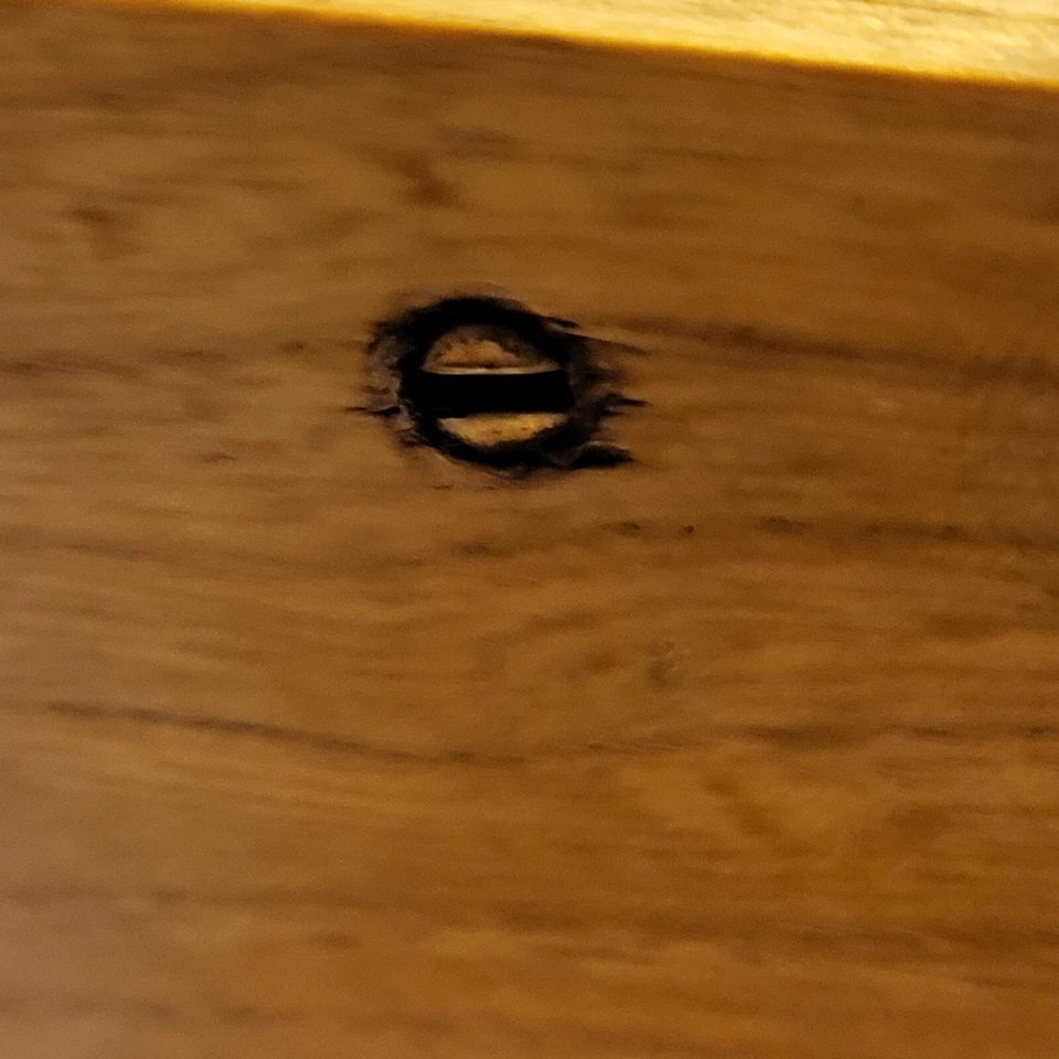 Brújula de barco vintage en caja de madera - Hecha en Japón - Tornillos antiguos de lengua y ranura Foto 3 de 4