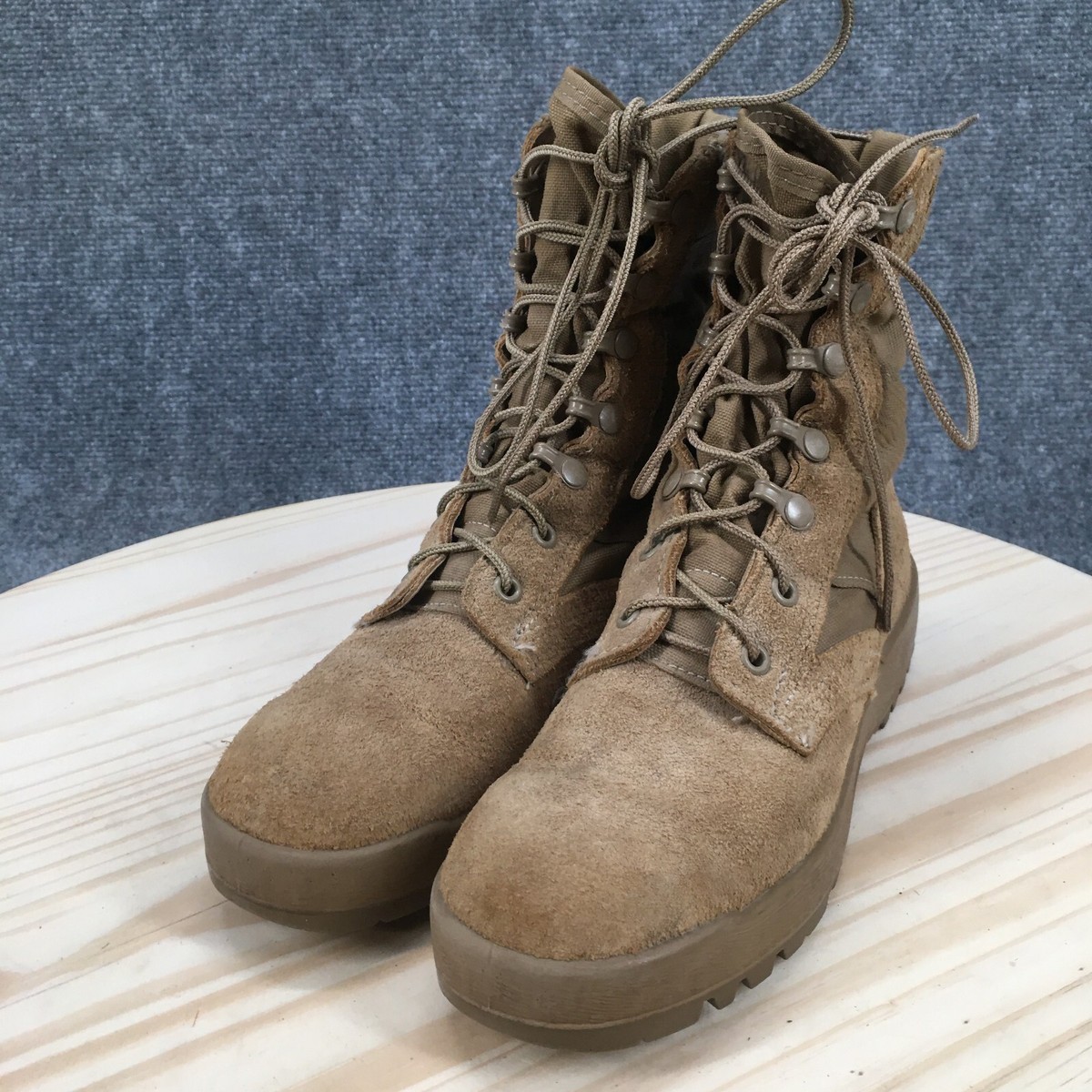 McRae Boots Mens 11.5 Combat Military Hot Weather Tactical Leather Vibram Brown McRae Army Temperate Weather Tan Combat Boot - 6R - 8430-01  main image 3