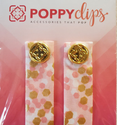 PoppyClips Magnetic Fashion Accessory Pink Gold Magnet Shorten Clothing Clips