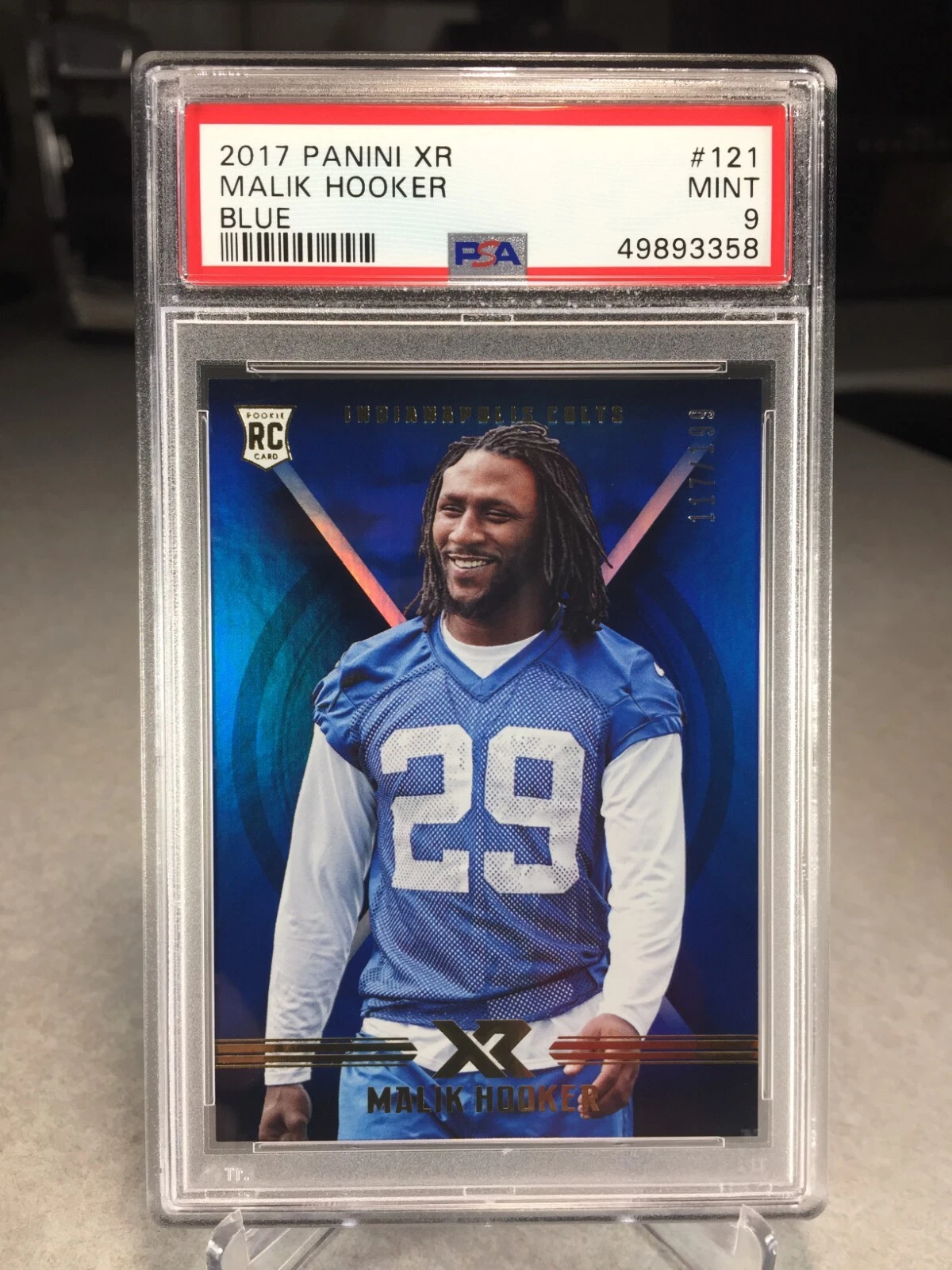 Malik Hooker Panini XR #121 Blue