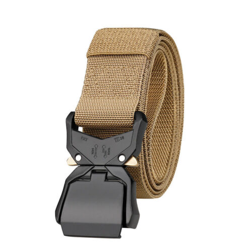 Military Hiking Rigger 1.5" Nylon Web Work Belt Heavy Duty Quick Release Buckle - Picture 9 of 17