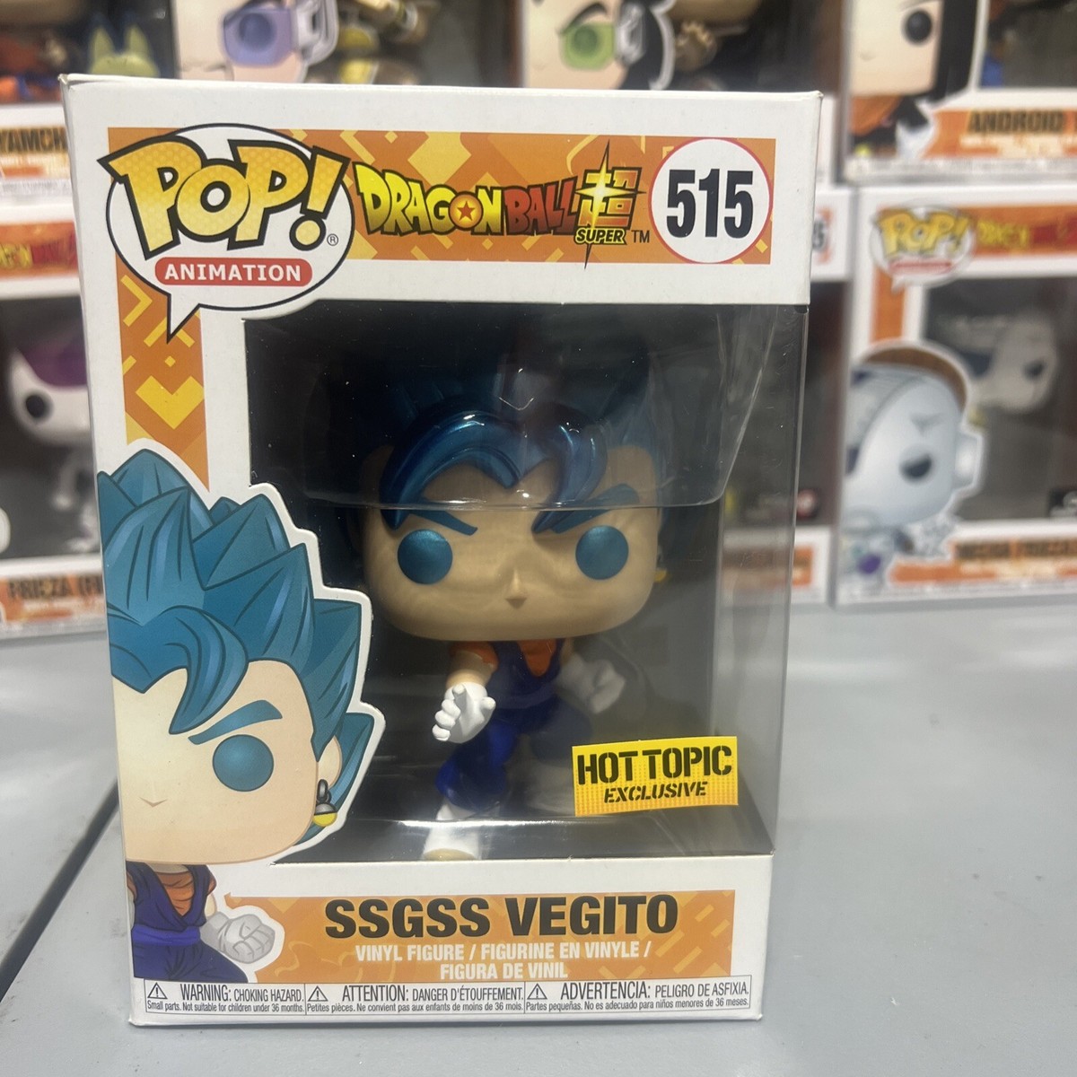 Funko Pop! Dragon Ball Super: SSGSS Vegito Metallic #515 Hot Topic Exclusive