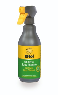 Effol WhiteStar Spray-Shampoo 500ml Sprühflasche Pferdeshampoo Pferdepflege Fell