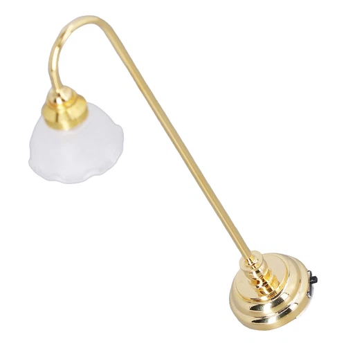 1/2x 1/12 für Puppenhaus Miniatur Tischlampe LED Licht Lampe Batterie Einsatz Dekor USA - Bild 8 von 21