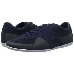 Lacoste Men S Turnier 216 1 Low Rise Leather Sneakers Navy Blue Casual Shoes New Ebay