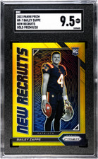 2022 Panini Prizm #NR-7 Bailey Zappe New Recruits Gold Prizm SGC 9.5