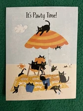 Leanin’ Tree Birthday Note Card “It’s Pawty Time…”