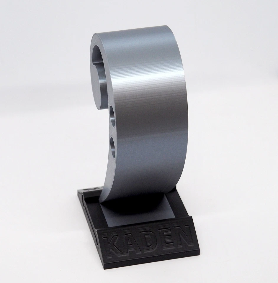 Soporte para auriculares impreso en 3D en forma de clave de graves / Soporte personalizado Foto 4 de 4