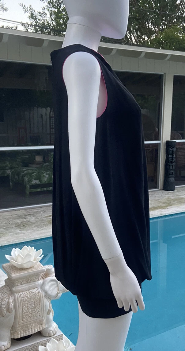 Abito vintage Alexander McQueen nero e rosa 40