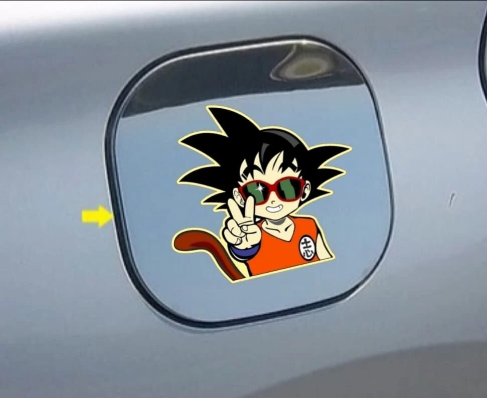 Chibi Goku Dragon Ball Z Cartoon Car Bumper Sticker Decal- 3'' or 5