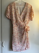 all in favor nordstrom brand short sleeve wrap dress small NWOT