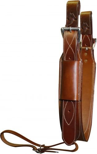 Showman 3" Wide Heavy Duty Premium Leather Back Cinch w/ Roller Buckles - Picture 1 of 1