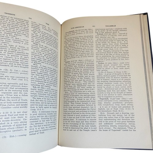 Metaphysical Bible Dictionary Unity School of Christianity Hardcover Book Blue - Foto 11 di 12