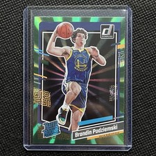 Brandin Podziemski Green Laser Rated Rookie 2023-24 Panini Donruss Golden State