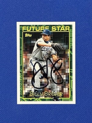 BILLY BREWER 1994 TOPPS AUTOGRAPH auto SIGNED #123 KANSAS CITY ROYALS