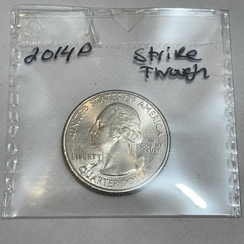 2014P Florida Everglades Field Restricted Strike Through Mint Error 🇺🇸 - Picture 6 of 7