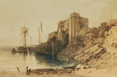 Turner Pembroke Castle Romantische Meereslandschaft Wandbild Druck Poster Maritime Atmosphäre
