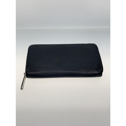 Louis Vuitton Zippy Wallet Black Leather Men's Pre-owned From Japan