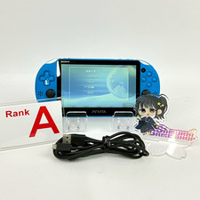 Sony PS Vita PCH-2000 Aqua Blue Console  Cable A Rank Region Free 1Day Ship 105