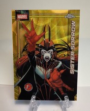 2026 Topps Chrome Marvel Sister Sorrow GOLD WAVE 1st Appearance 41/50 #159 RC