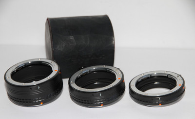 TOP Asahi PENTAX Macro Verlängerungsrohr Set Nr. 1 , 2, 3 K Halterung & Koffer.